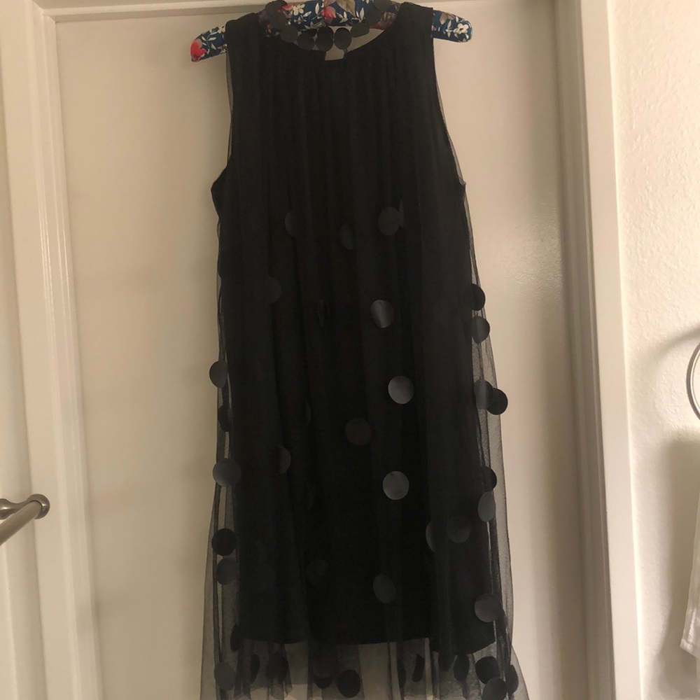 Polka Dot High Neck Dress